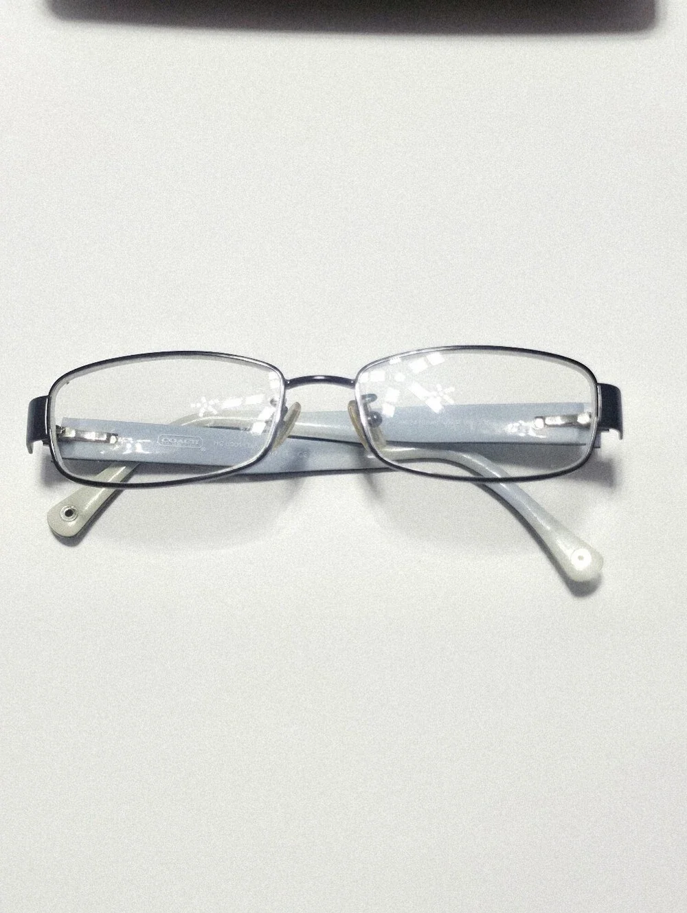 Coach HC5001 Taryn Blue Eyeglass Frames Semi-Rimless with Coach Case.
